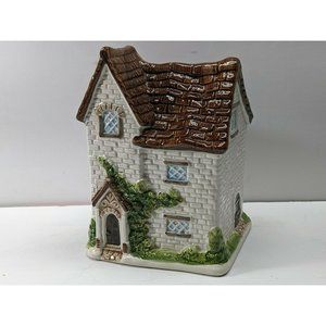OMC Otagiri Japan vintage brick cottage House Planter 1980 with original sticker